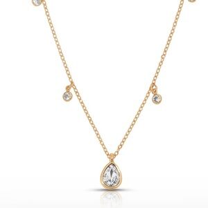 Ettika Elegant Gold Necklace with Crystal Accents